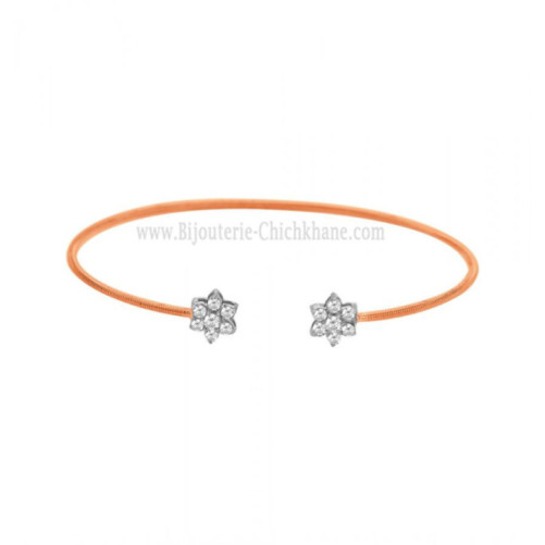 Bracelet femme en Or Bicolore  18 Carats Ref 62798 | Chichkhane