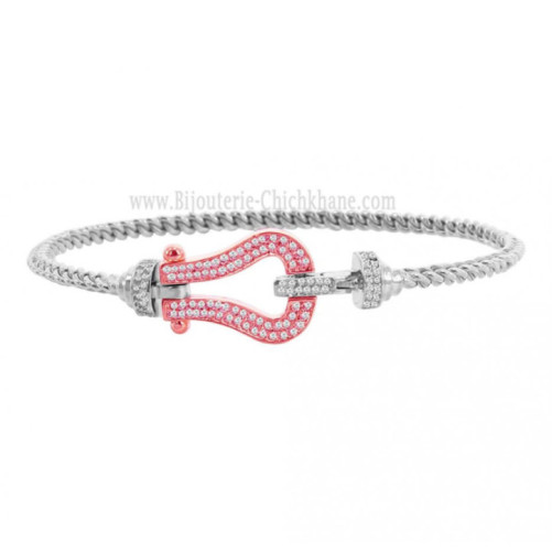 Bracelet femme en Or Bicolore  18 Carats Ref 62790 | Chichkhane