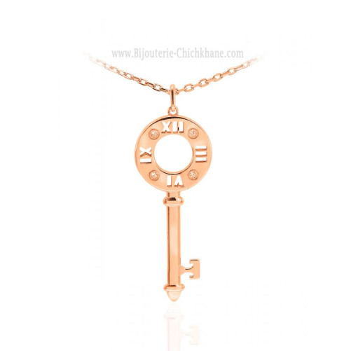 Pendentif femme en Or Rose 18 Carats Ref 62962 | Chichkhane
