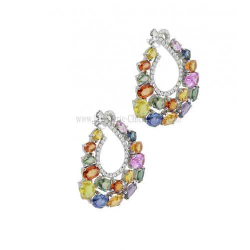 Boucles D'oreilles Diamants 62994