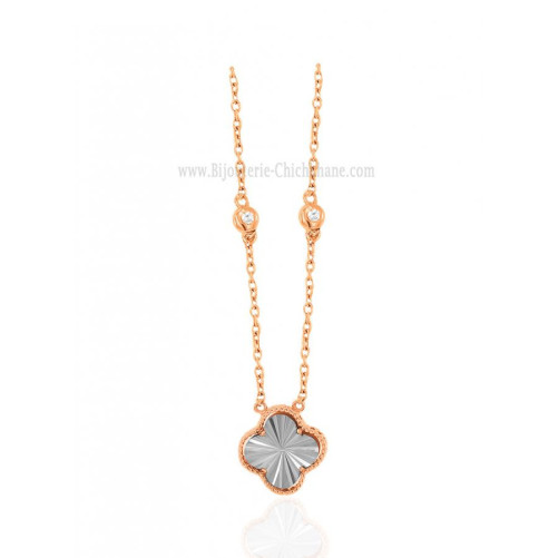 Collier femme en Or Bicolore  18 Carats Ref 62952 | Chichkhane