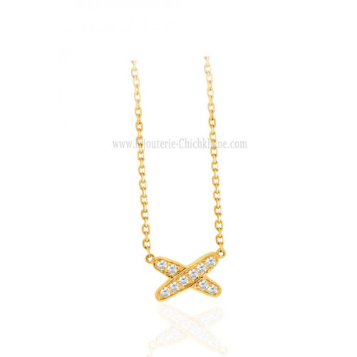 Collier femme en Or Jaune 18 Carats Ref 62918 | Chichkhane
