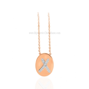 Collier femme en Or Bicolore  18 Carats Ref 62916 | Chichkhane