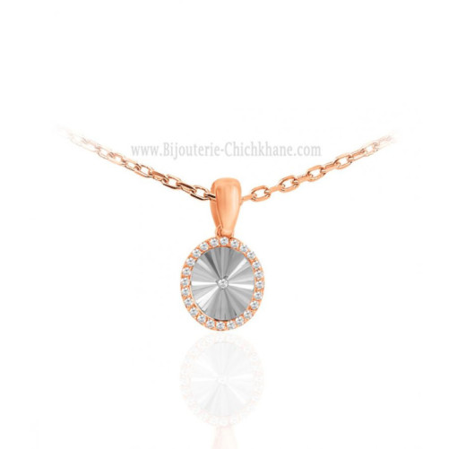 Pendentif femme en Or Bicolore  18 Carats Ref 62898 | Chichkhane