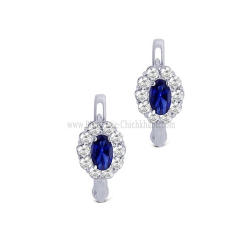 Boucles d'oreilles femme en Or Blanc 18 Carats Ref 62888 | Chichkhane