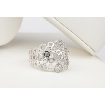 Bague femme en Or Blanc 18 Carats Ref 66533 | Chichkhane