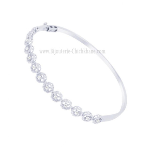 Bracelet femme en Or Blanc 18 Carats Ref 62543 | Chichkhane