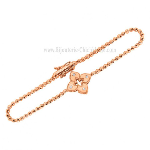 Gourmette femme en Or Rose 18 Carats Ref 62542 | Chichkhane