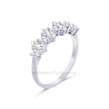 Alliance femme en Or Blanc 18 Carats Ref 62531 | Chichkhane