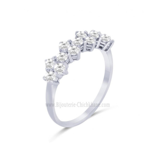 Alliance femme en Or Blanc 18 Carats Ref 62531 | Chichkhane
