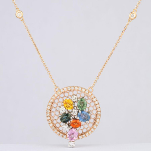Collier femme en Or Rose 18 Carats Ref 68666 | Chichkhane