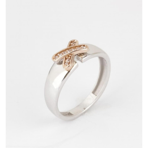Bague femme en Or Bicolore  18 Carats Ref 66207 | Chichkhane