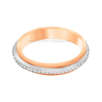 Alliance femme en Or Bicolore  18 Carats Ref 62530 | Chichkhane