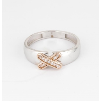 Bague femme en Or Bicolore  18 Carats Ref 66207 | Chichkhane