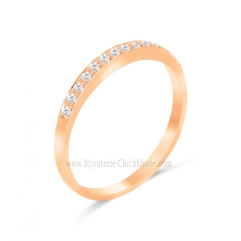 Alliance femme en Or Rose 18 Carats Ref 62524 | Chichkhane