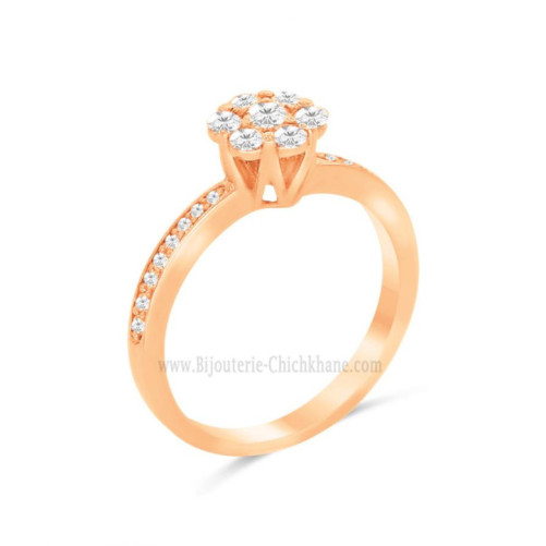 Solitaire femme en Or Rose 18 Carats Ref 62517 | Chichkhane