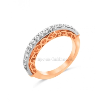 Alliance femme en Or Rose 18 Carats Ref 62508 | Chichkhane
