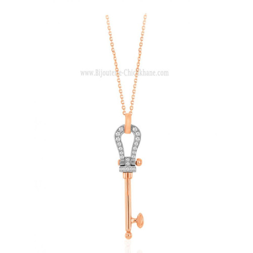 Collier femme en Or Bicolore  18 Carats Ref 62572 | Chichkhane