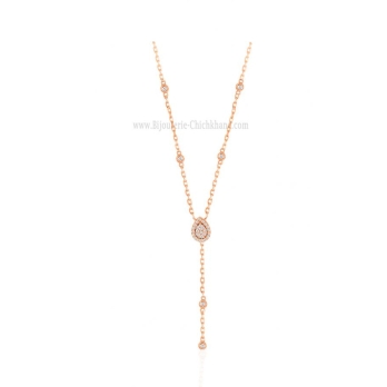 Collier femme en Or Rose 18 Carats Ref 62571 | Chichkhane