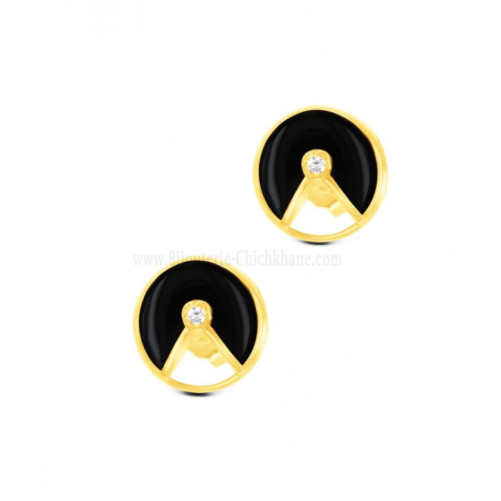 Boucles d'oreilles femme en Or Jaune 18 Carats Ref 61659 | Chichkhane