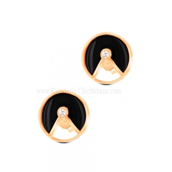 Boucles d'oreilles femme en Or Rose 18 Carats Ref 61658 | Chichkhane