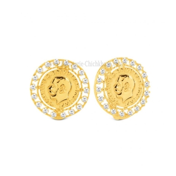 Boucles d'oreilles femme en Or Jaune 18 Carats Ref 61629 | Chichkhane