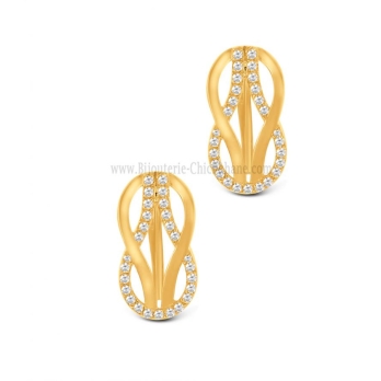 Boucles d'oreilles femme en Or Jaune 18 Carats Ref 61479 | Chichkhane
