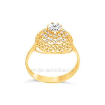 Bague femme en Or Jaune 18 Carats Ref 61539 | Chichkhane