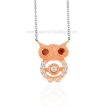 Collier femme en Or Bicolore 18 Carats Ref 61730 | Chichkhane