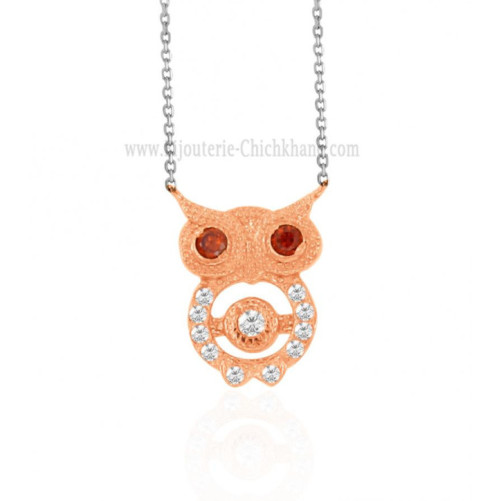 Collier femme en Or Bicolore 18 Carats Ref 61730 | Chichkhane