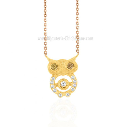 Collier femme en Or Bicolore 18 Carats Ref 61729 | Chichkhane
