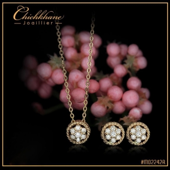 Ensemble femme en Or Rose 18 Carats Ref MO2242R | Chichkhane