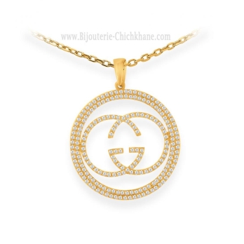 Pendentif femme en Or Jaune 18 Carats Ref 61593 | Chichkhane