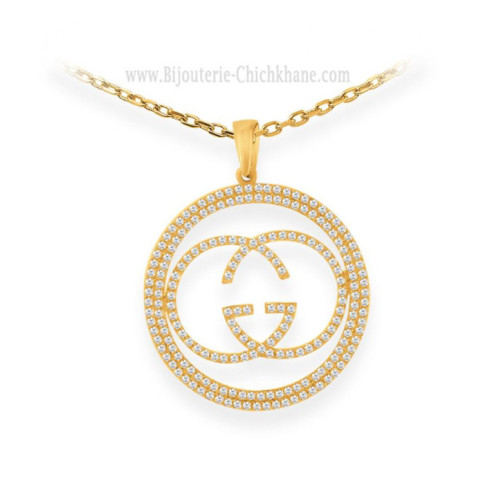 Pendentif femme en Or Jaune 18 Carats Ref 61593 | Chichkhane