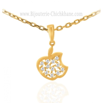 Pendentif femme en Or Jaune 18 Carats Ref 61546 | Chichkhane