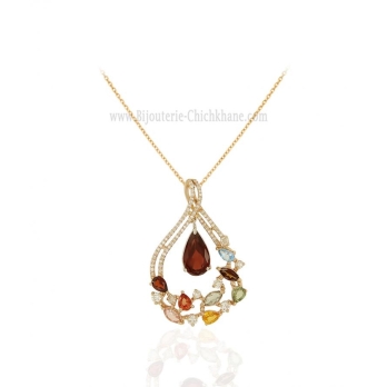 Pendentif femme en Or Rose 18 Carats Ref 61335 | Chichkhane