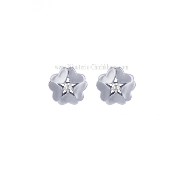 Boucles d'oreilles femme en Or Blanc 18 Carats Ref 61279 | Chichkhane