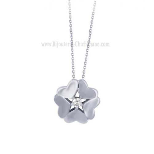Collier femme en Or Blanc 18 Carats Ref 61271 | Chichkhane