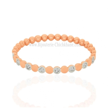 Bracelet femme en Or Bicolore  18 Carats Ref 61161 | Chichkhane