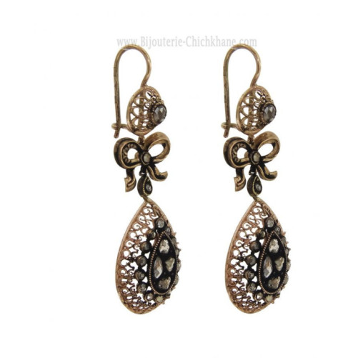 Boucles D'oreilles Diamants Rose ''Chichkhane'' 61152