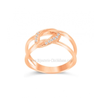 Bague femme en Or Rose 18 Carats Ref 61031 | Chichkhane