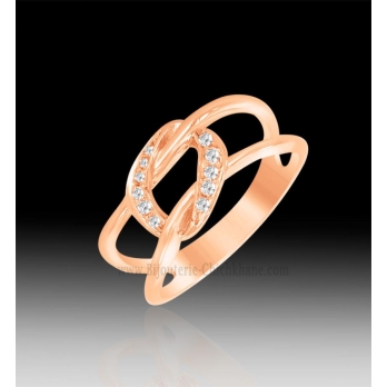 Bague femme en Or Rose 18 Carats Ref 61031 | Chichkhane