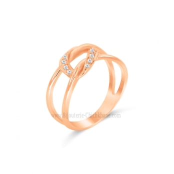 Bague femme en Or Rose 18 Carats Ref 61031 | Chichkhane