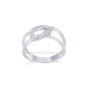 Bague femme en Or Blanc 18 Carats Ref 61029 | Chichkhane