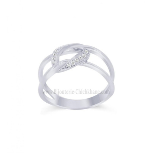 Bague femme en Or Blanc 18 Carats Ref 61029 | Chichkhane