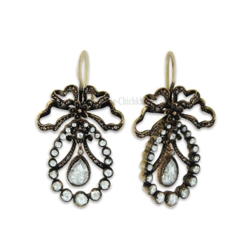 Boucles D'oreilles Diamants Blanc ''Chichkhane'' 60945