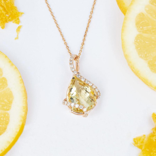Pendentif femme en Or Rose 18 Carats Ref 68479 | Chichkhane