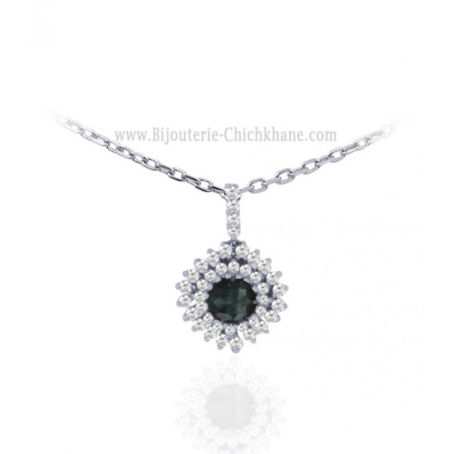 Pendentif femme en Or Blanc 18 Carats Ref 60530 | Chichkhane