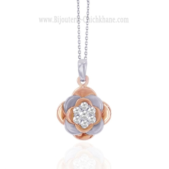 Pendentif femme en Or Bicolore  18 Carats Ref 50701 | Chichkhane