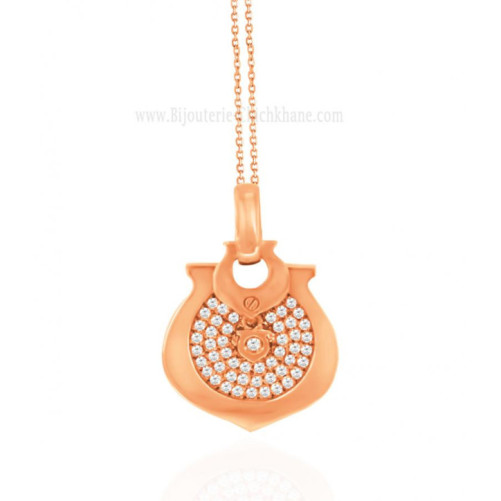 Pendentif femme en Or Rose 18 Carats Ref 19344 | Chichkhane
